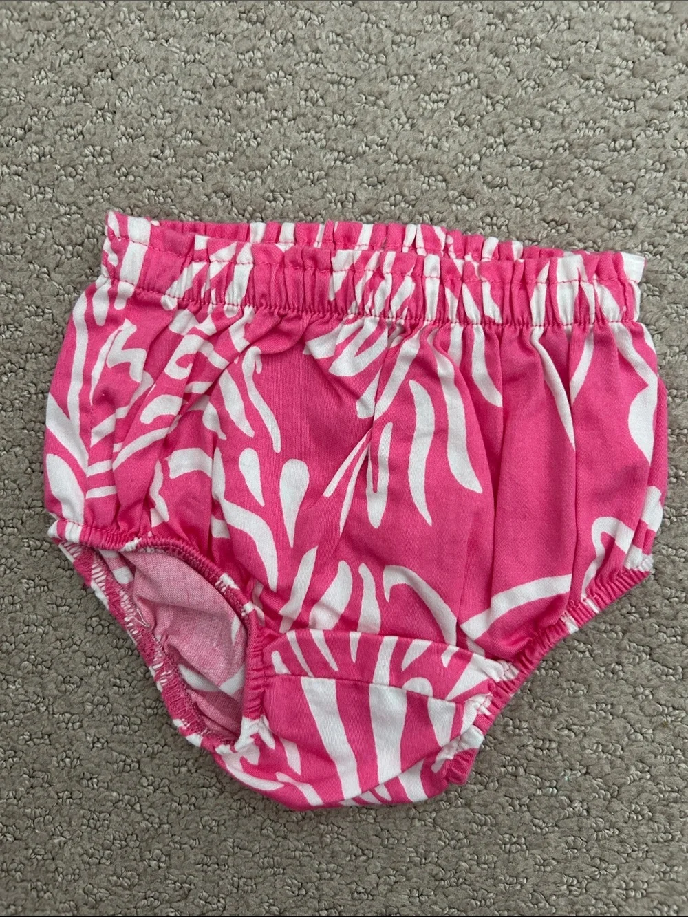 VGUC Lilly Pulitzer hot pink bloomer set